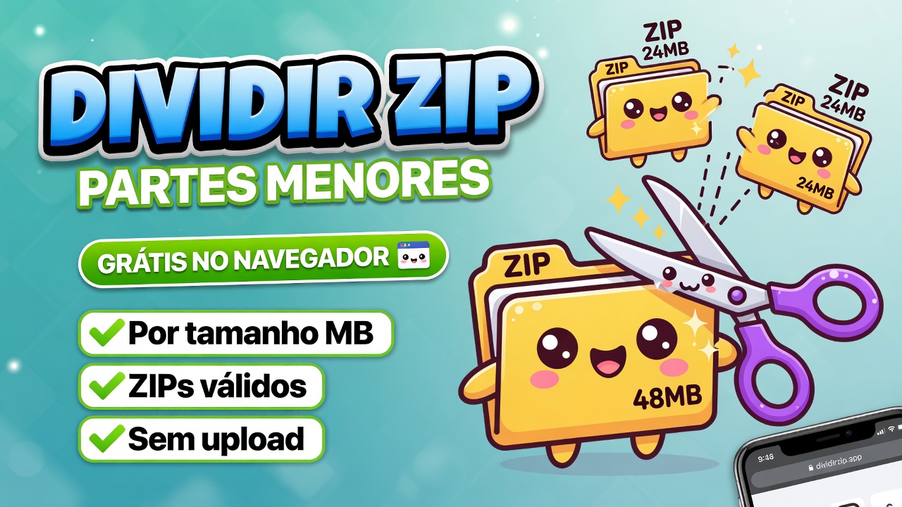Dividir ZIP online grátis