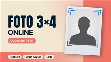 Foto 3x4 para currículo online grátis