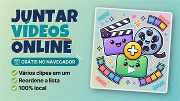 Juntar vídeos online grátis